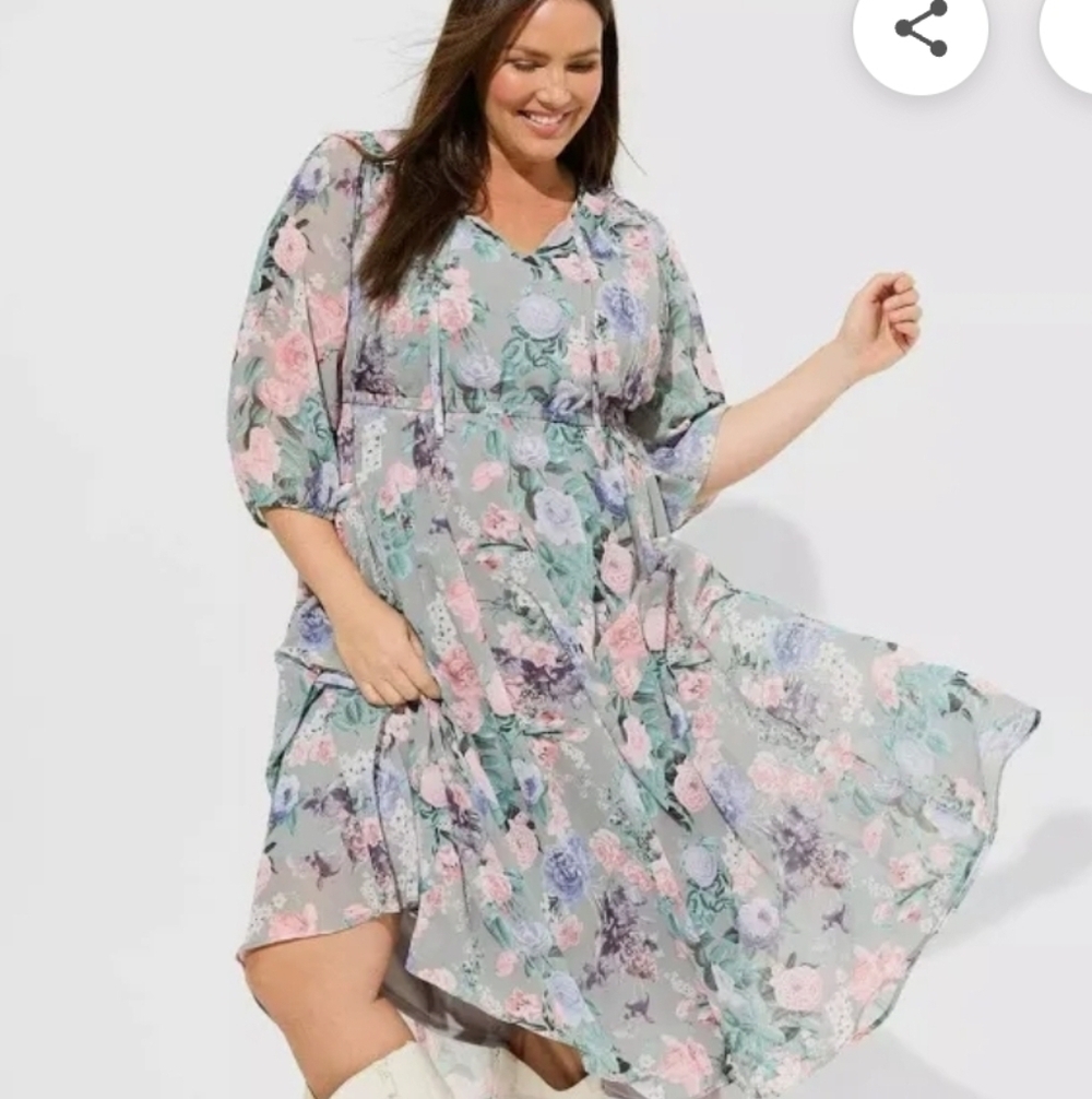 Torrid Floral - Spring Dress - NWT